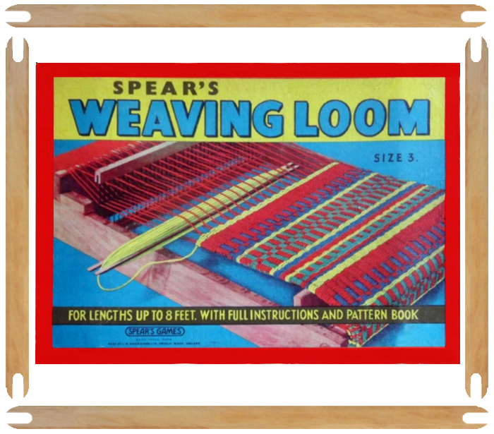 Spears Weaving Loom Size 3 In Red & Blue Box