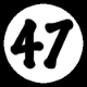 White Number 47