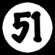 White Number 51
