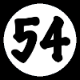 White Number 54