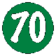Green Number 70