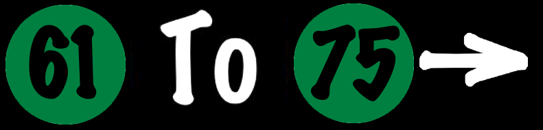 To Prize Bingo Numbers 61 To 75