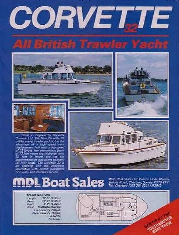 Corvette 32 British Trawler Yacht