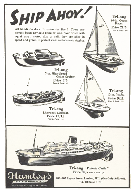 Hamleys Triang Boats