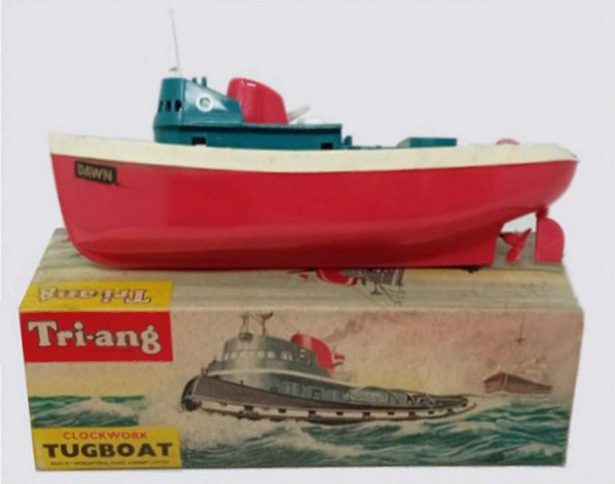 Triang Clockwork Tugboat